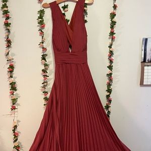 Red wedding guest dress